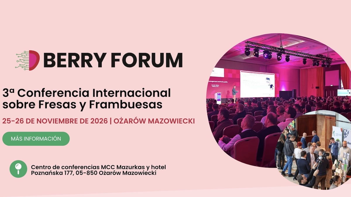 Berry Forum 2026: programa sobre innovación en el cultivo de fresas y frambuesas