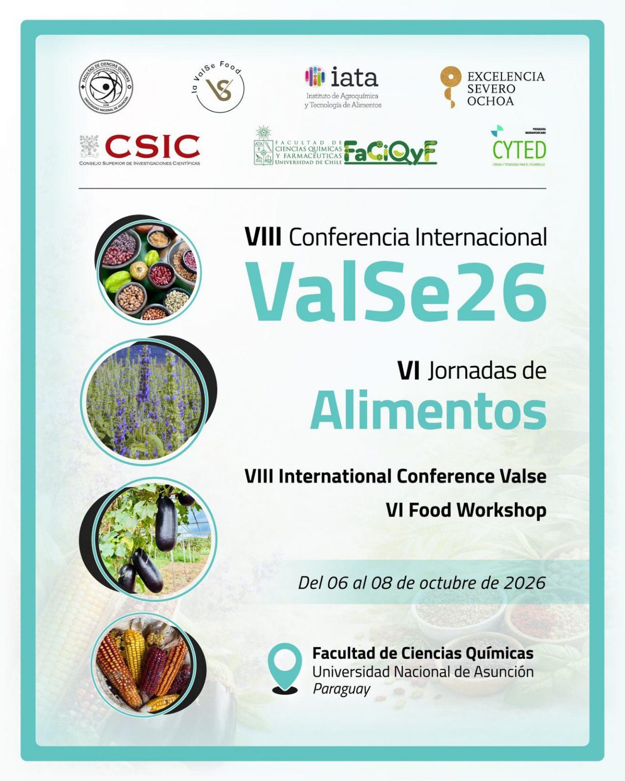 VIII Conferencia Internacional y VI Jornadas de Alimentos